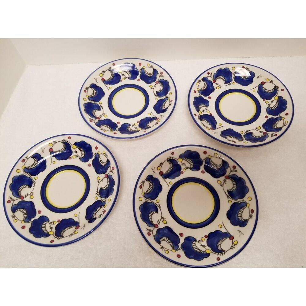 Four Buffalo saucers 9419-A and 9419-C item 299